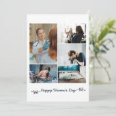 Women's Day Foto's Aangepaste vakantie Kaart (Staand voorkant)
