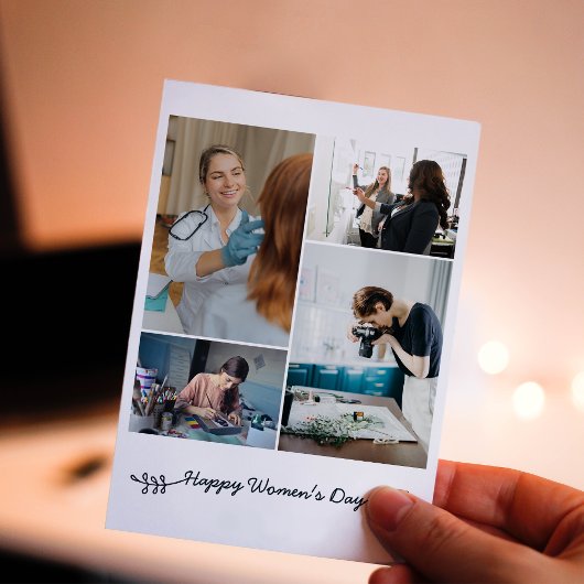 Women's Day Foto's Aangepaste vakantie Kaart