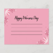 Womens Day Kaart (Achterkant)