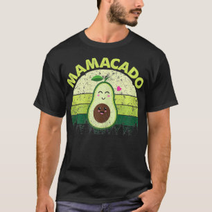 Womens De Mamacado Avocado Zwangerschap Aankondigi T-shirt