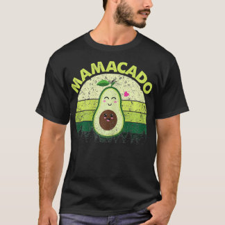 Womens De Mamacado Avocado Zwangerschap Aankondigi T-shirt