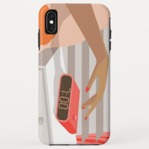 Womens die de wekker in de hand drukken Case-Mate iPhone case