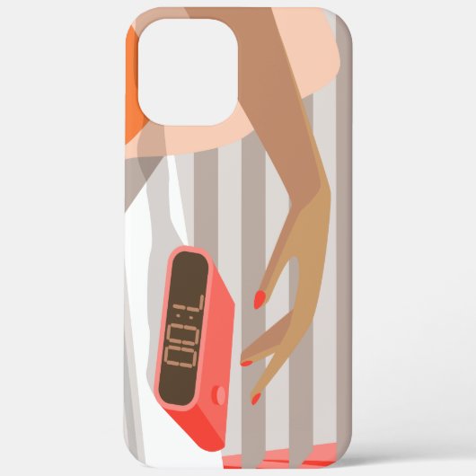 Womens die de wekker in de hand drukken Case-Mate iPhone case (Achterkant)