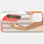Womens die de wekker in de hand drukken Case-Mate iPhone case (Achterkant / Rechts)