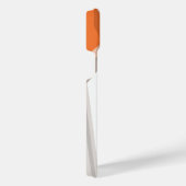 Womens die de wekker in de hand drukken iPhone hoesje (Rechterkant)