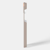 Womens die de wekker in de hand drukken iPhone hoesje (Linkerkant)