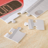 Womens die de wekker in de hand drukken legpuzzel (Zijkant)