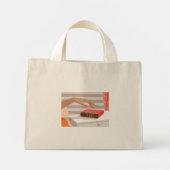 Womens die de wekker in de hand drukken mini tote bag (Achterkant)