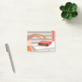 Womens die de wekker in de hand drukken post-it® notes (Kantoor)