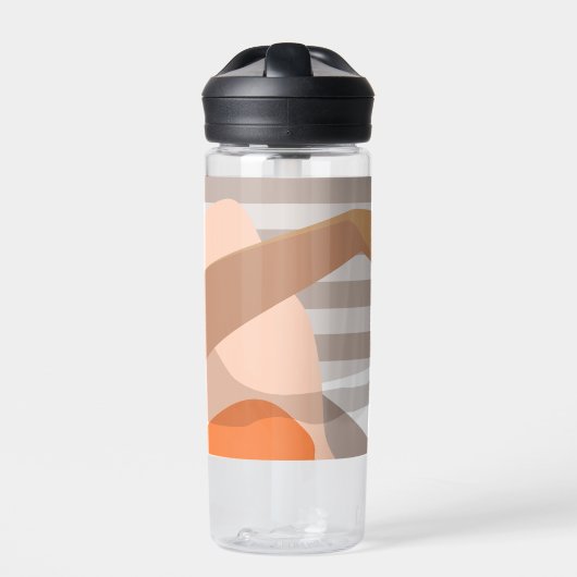 Womens die de wekker in de hand drukken waterfles (Voorkant)