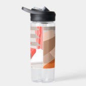 Womens die de wekker in de hand drukken waterfles (Rechts)