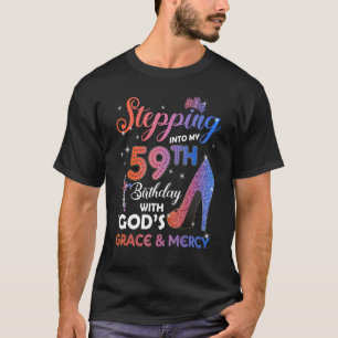 Womens die in mijn 59e Birthday pompen 59 jaar T-shirt