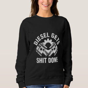Womens Diesel krijgt stuf gemaakt Funny Truck Mech Trui
