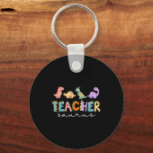 Womens Dinosaur leraar leraar leraar wissaurus rex Sleutelhanger (Voorkant)