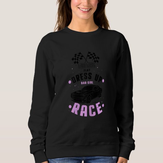 Womens Dirt Track Racing Designs for Race Track an Trui (Voorkant)