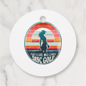 Womens Disc Golf - Frisbee Golf Vrouw Bedankjes Labels (Achterkant)