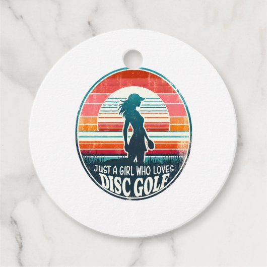 Womens Disc Golf - Frisbee Golf Vrouw Bedankjes Labels (Voorkant)