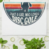 Womens Disc Golf - Frisbee Golf Vrouw Theedoek (Gevouwen)