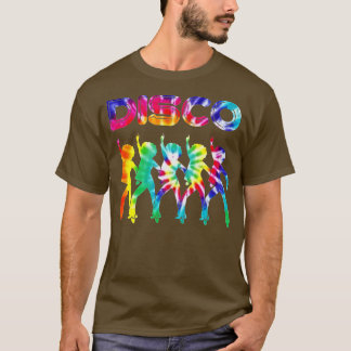 Womens Disco Thleed Tie Dye Dancing T-shirt