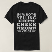 Womens Dit is mijn beste moeder stem Cheer Mam T-shirt (Design voorkant)