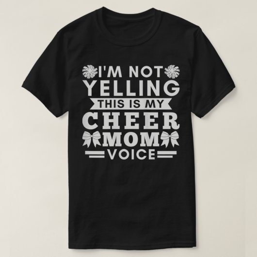Womens Dit is mijn beste moeder stem Cheer Mam T-shirt (Design voorkant)