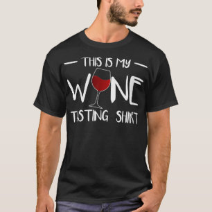 Womens dit is mijn wijngravende kurk Vino D T-shirt