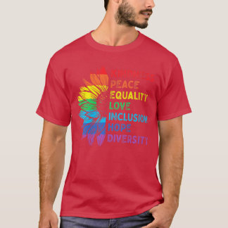 Womens Diversity Inclusion Equality Human Rights R T-shirt