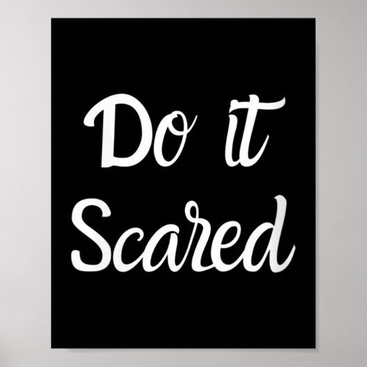 Womens Do It Ed Insres Courage Motivational V-neck Poster (Voorkant)