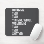 Womens Do You Know The Muffin Man Dyktmm Funny Quo Muismat (Met muis)