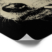 Women's dog smoking cigarette funny chihuahua meme poster (Hoek)