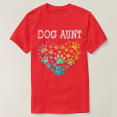 Womens Dog tante Dog Dog tante Dog T-shirt met Dog (Design voorkant)