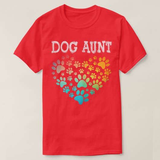Womens Dog tante Dog Dog tante Dog T-shirt met Dog (Design voorkant)