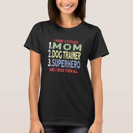 Womens Dog Trainer T-shirt (Voorkant)