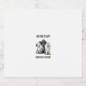 Womens Dogs maken me blij dat de mensen mijn hoofd Sparkling Wijnetiket (Enkel label)