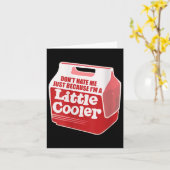 Womens Don't Hate Me Just Because I'm A Little-coo Kaart (Gele Bloem)