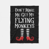 Womens Don't Make Me Get My Flying Monkeys Apparel Fleece Deken (Voorkant)