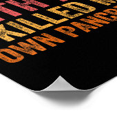 Womens Don't Mess With-me I Killed My Own Pancreas Poster (Hoek)