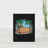 Womens Don't Worry Be Capy Shirt Kids Men Women Ca Kaart (Voorkant)