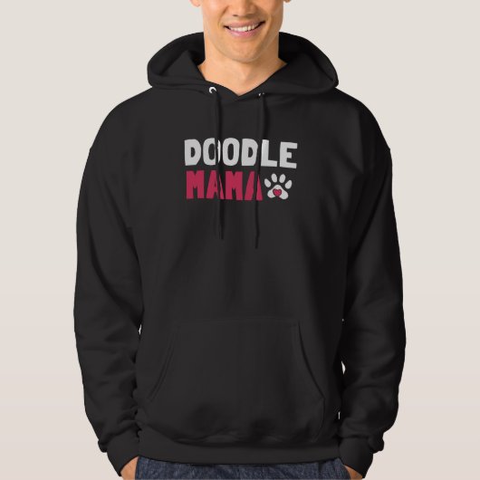 Womens Doodle Mama Labradoodle Goldendoodle Hoodie (Voorkant)