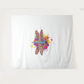 Womens Dragonfly Colorful Graphic Insect Wandkleed (Voorkant (horizontaal))