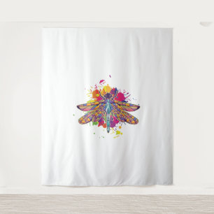 Womens Dragonfly Colorful Graphic Insect Wandkleed