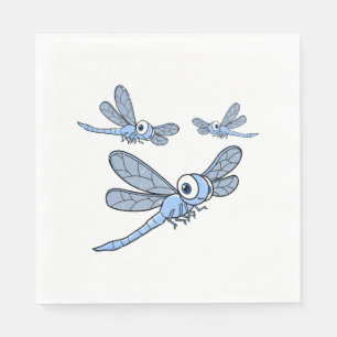 Womens Dragonfly kleurig grafisch Servet