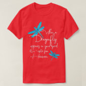 Womens Dragonfly spirituele gelogenlibellen T-shirt (Design voorkant)