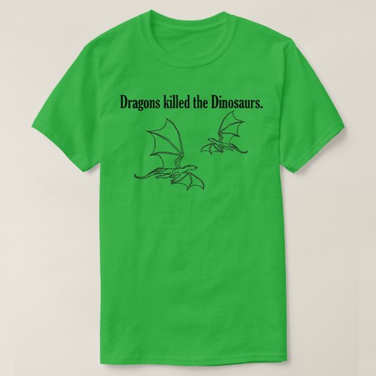 Womens Dragons doodde de dinosauriërs T-shirt (Design voorkant)