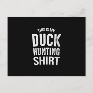 Womens Duck Hunting Gift My Dog Walking Aankondigingskaart