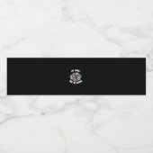 Womens Eat Drink And Be Scary Halloween Modern Waterfles Etiket (Enkel label)