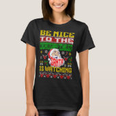 Womens Echocardiography Tech Christmas Ugly Sweate T-shirt (Voorkant)