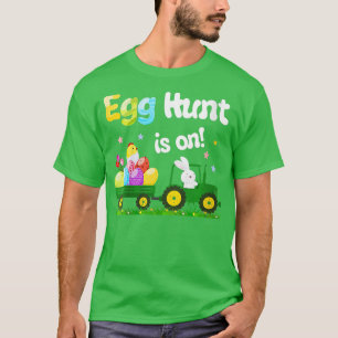 Womens Egg Hunt is op tractor paasbunny Eggs Bo T-shirt