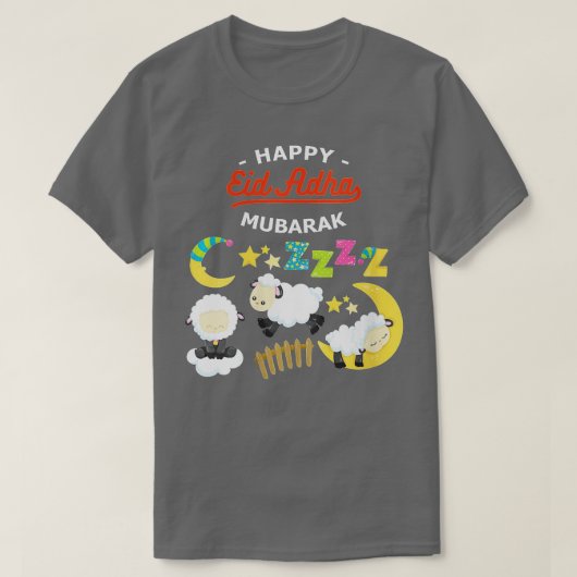 Womens Eid Al Adha Eid Mubarak Happy Dag Musli T-shirt (Design voorkant)