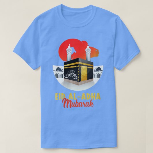 Womens Eid Al Adha Mubarak Kareem Funny Happy Eid T-shirt (Design voorkant)